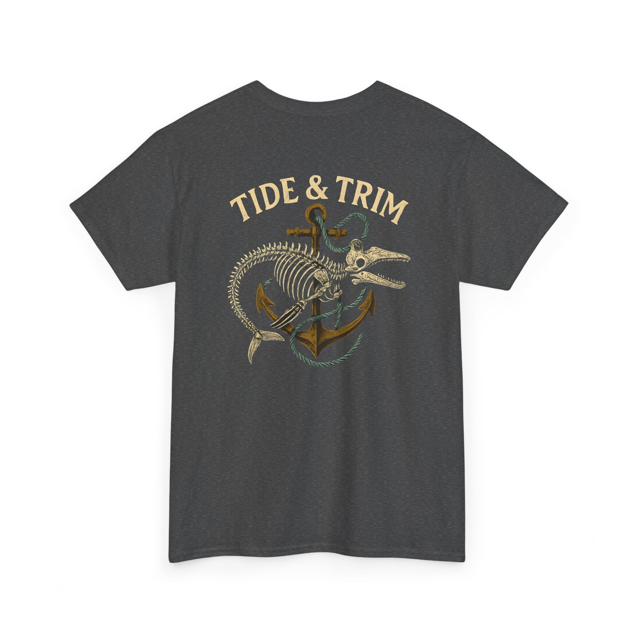 Nautical Skeleton Fish Anchor T-Shirt
