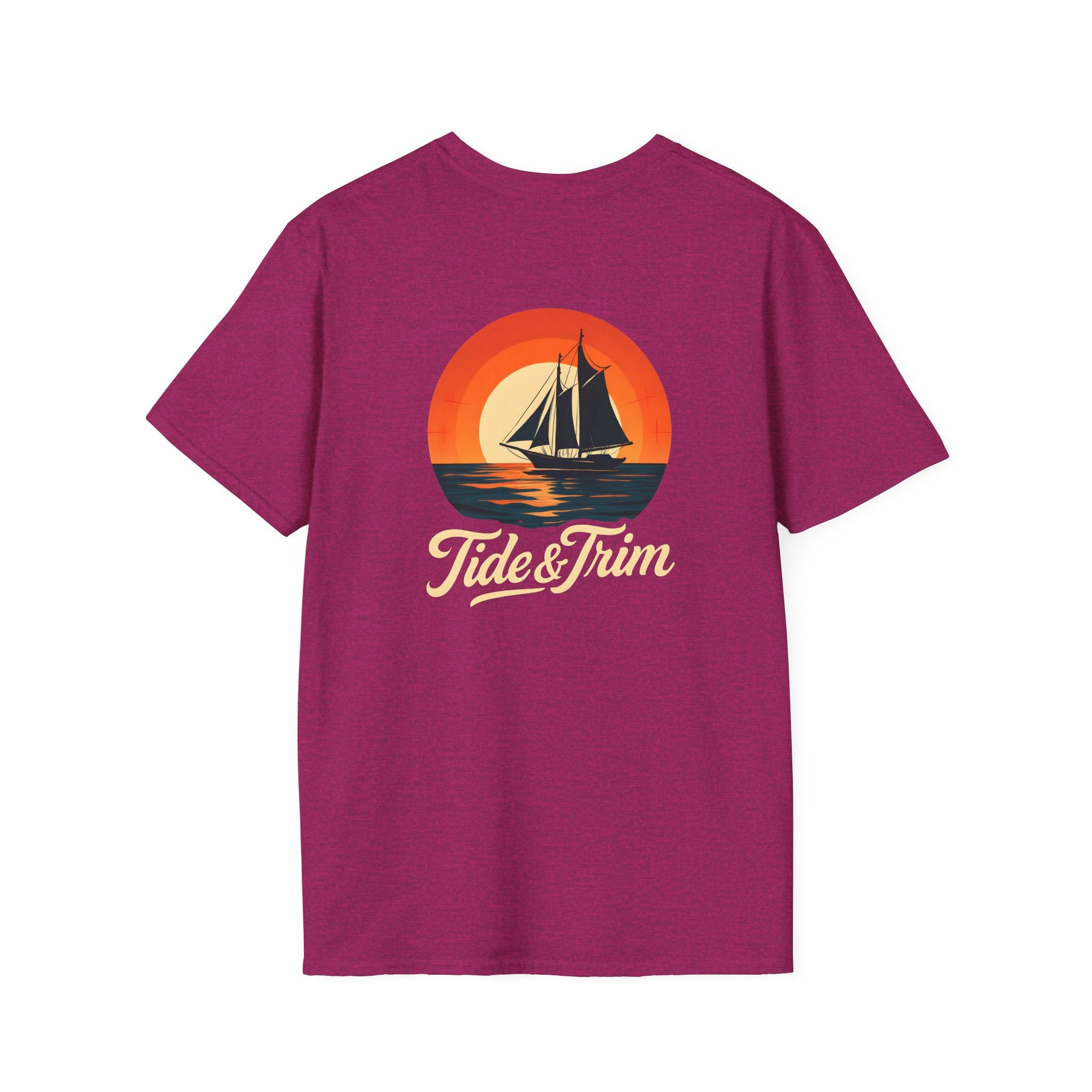 Vintage sunset sailboat- Tide & Trim