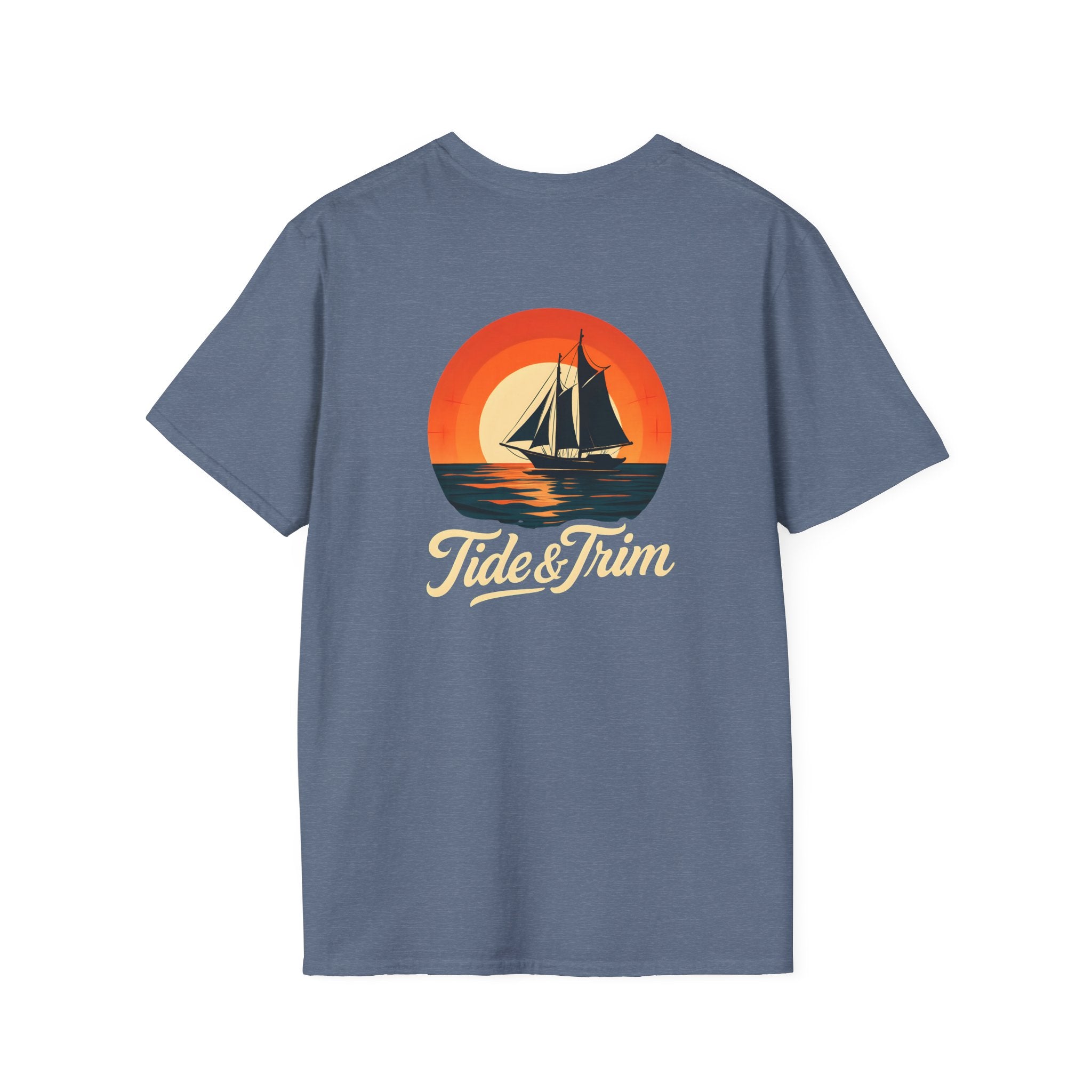 Vintage sunset sailboat- Tide & Trim