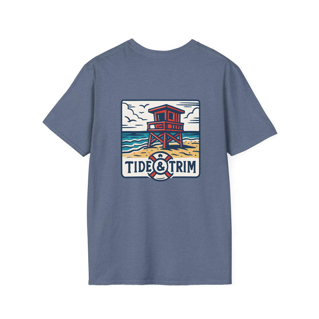 Coastal Lifeguard Tower Beach T-Shirt — Vintage Coastal Lifeguard Tee