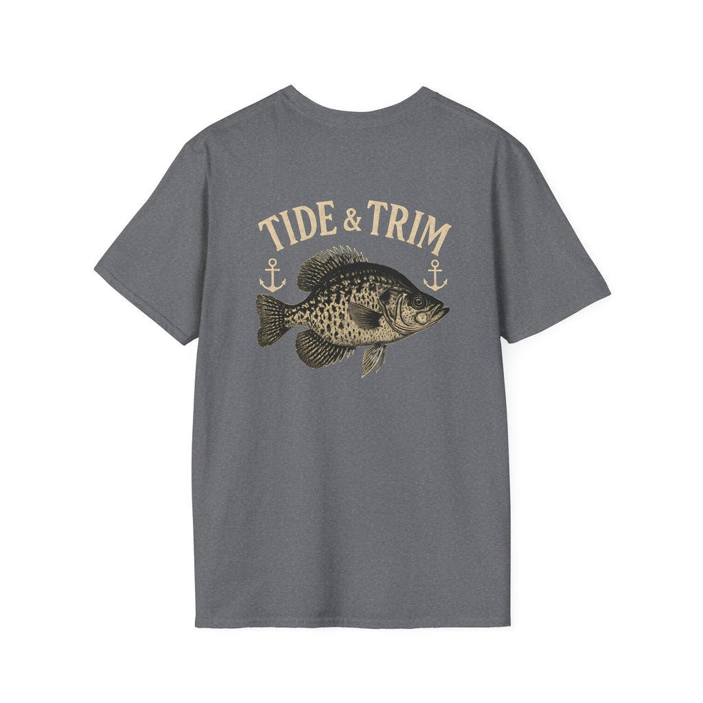 Crappie Fishing T-Shirt – Tide & Trim Sac-a-Lait  Angler