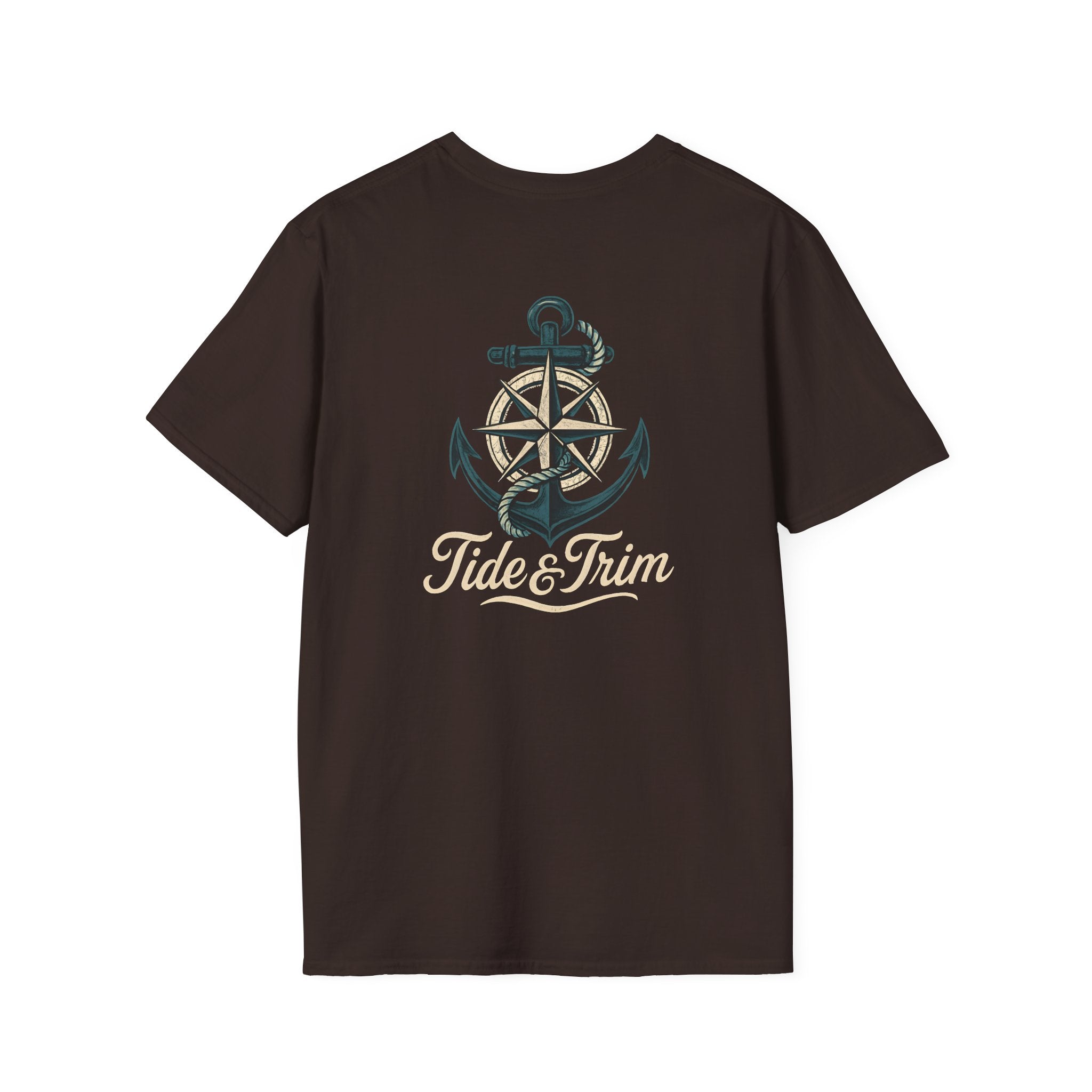 Tide & Trim Vintage Nautical Anchor Compass T-Shirt