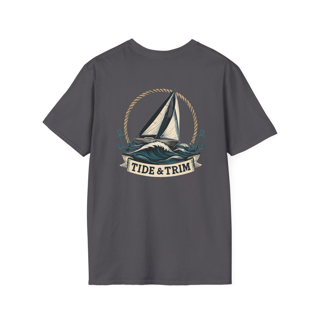 Sailboat 'Tide & Trim' T-Shirt — Nautical Sailing Graphic Tee