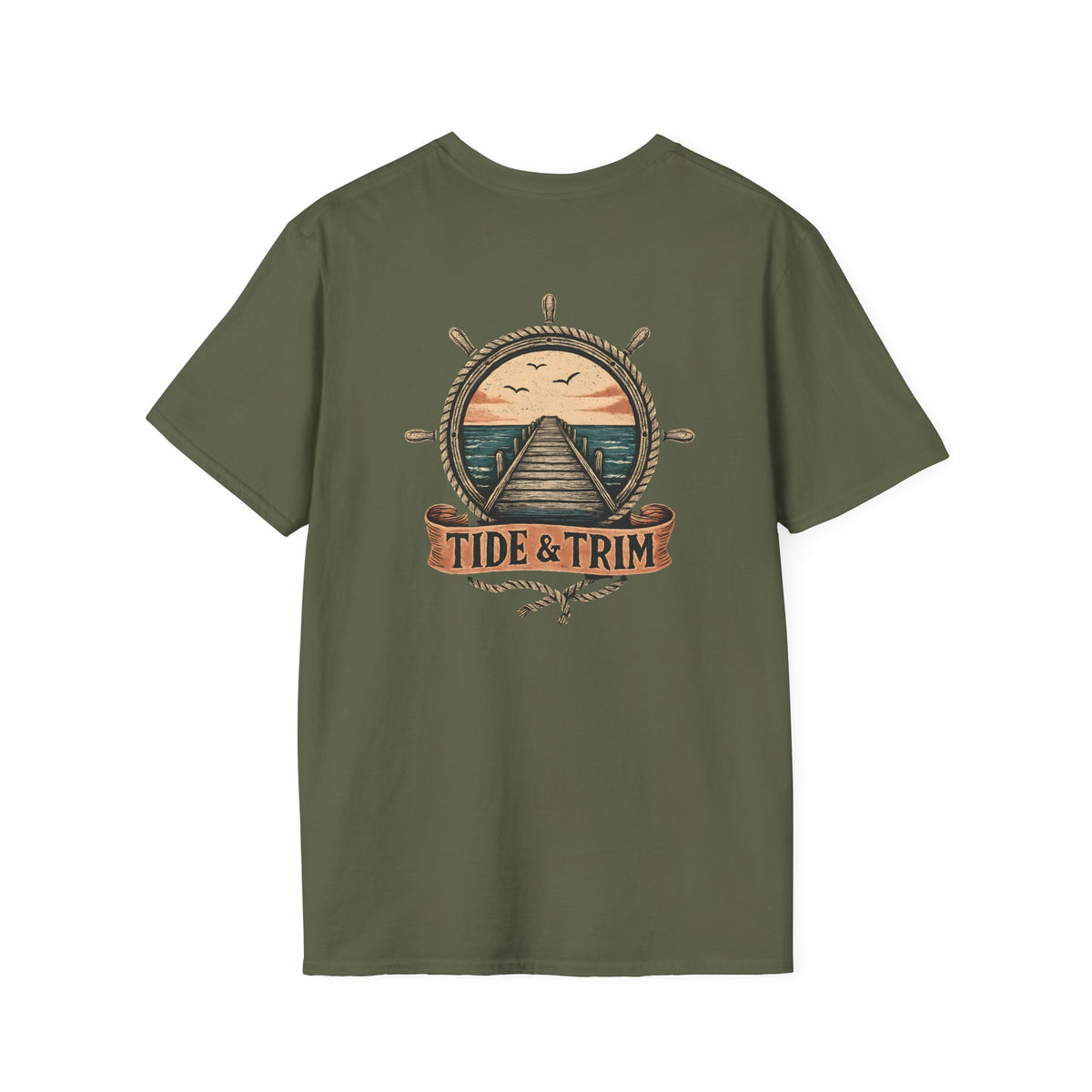 Pier Sunset Nautical T-Shirt- Tide & Trim