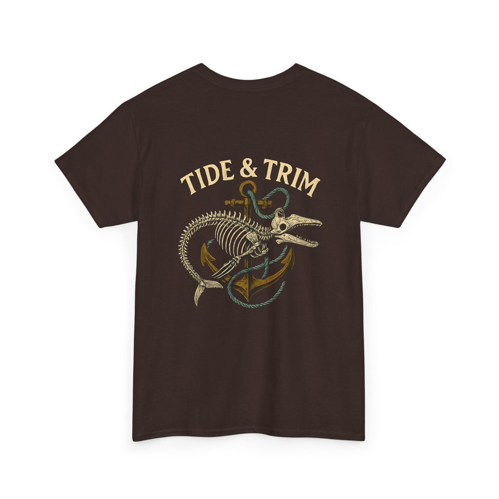 Nautical Skeleton Fish Anchor T-Shirt