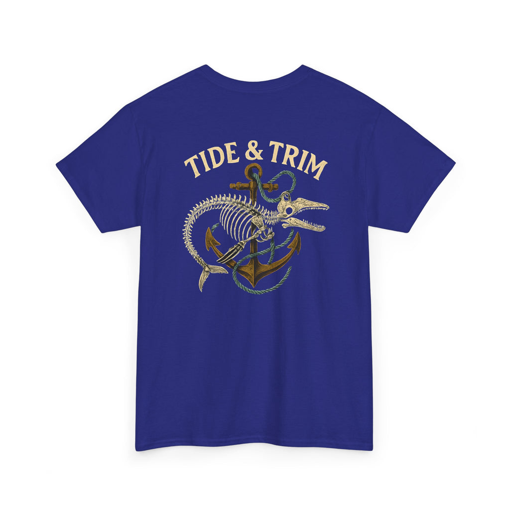 Nautical Skeleton Fish Anchor T-Shirt