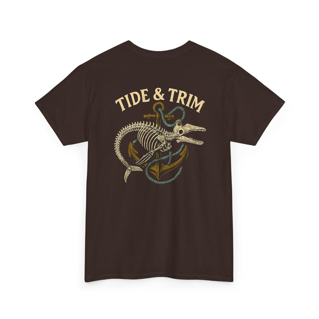 Nautical Skeleton Fish Anchor T-Shirt