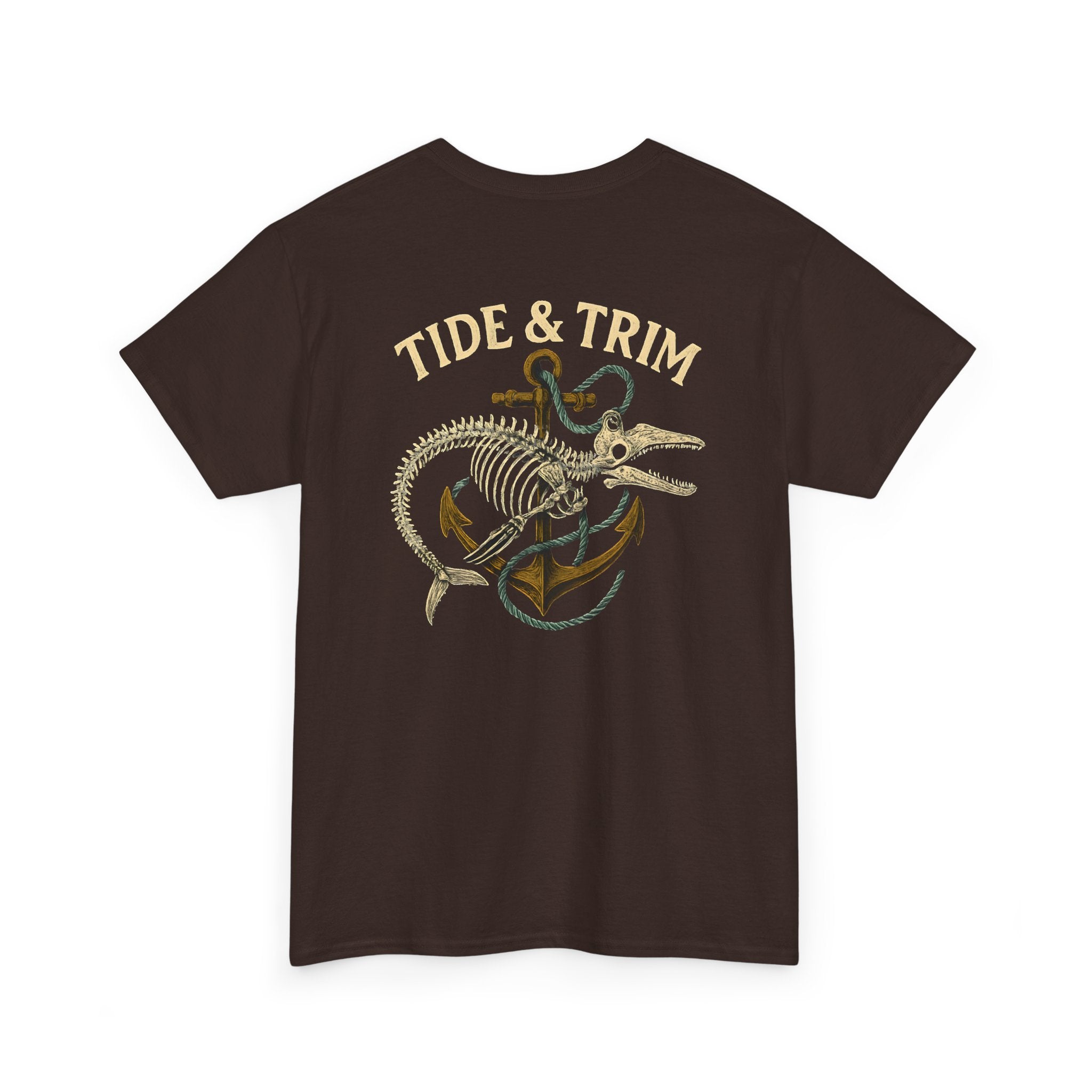 Nautical Skeleton Fish Anchor T-Shirt