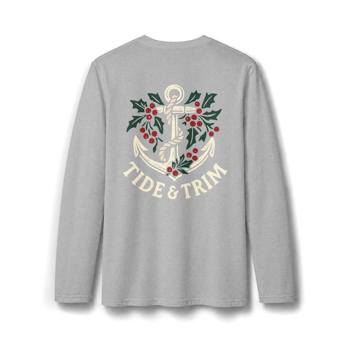 Tide & Trim Nautical Winter Anchor Long Sleeve T-Shirt