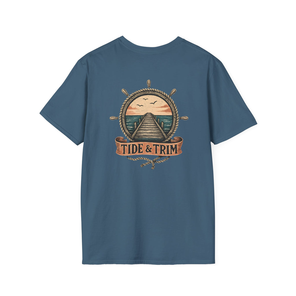 Pier Sunset Nautical T-Shirt- Tide & Trim