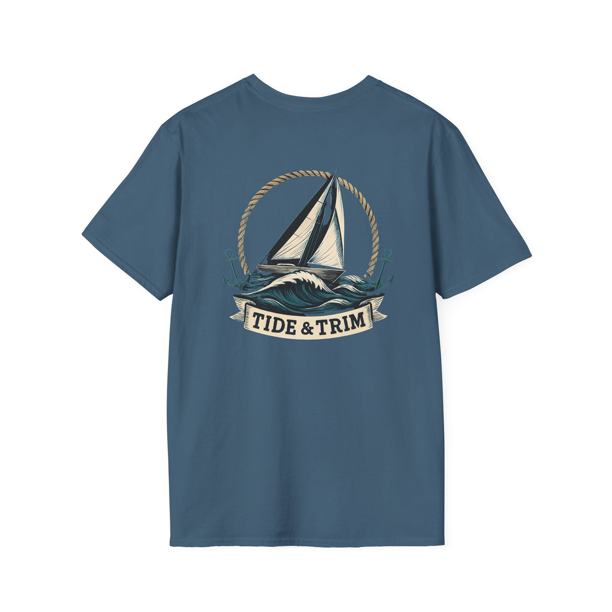Sailboat 'Tide & Trim' T-Shirt — Nautical Sailing Graphic Tee