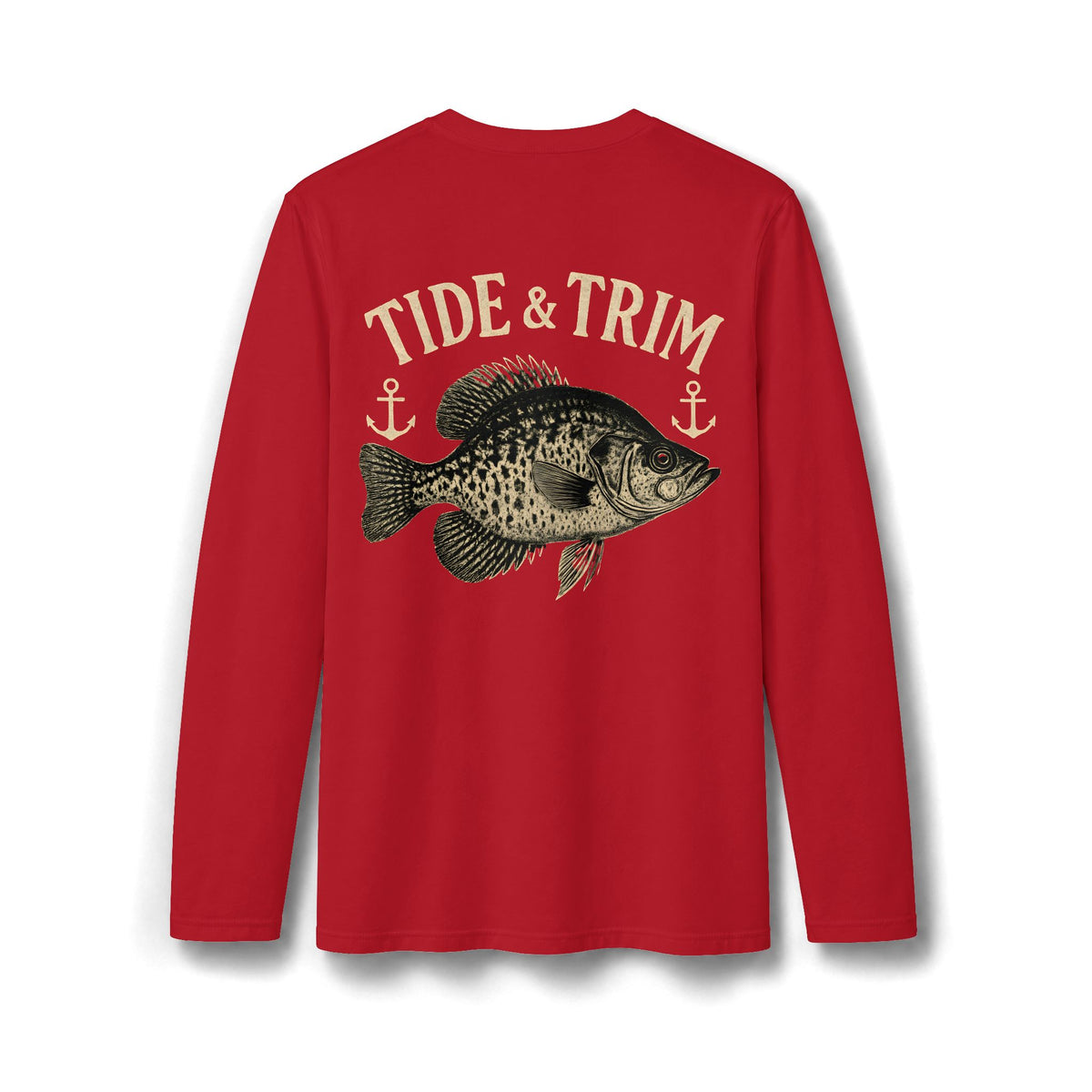 Crappie Fishing Long Sleeve T-shirt– Tide & Trim Sac-a-Lait  Angler
