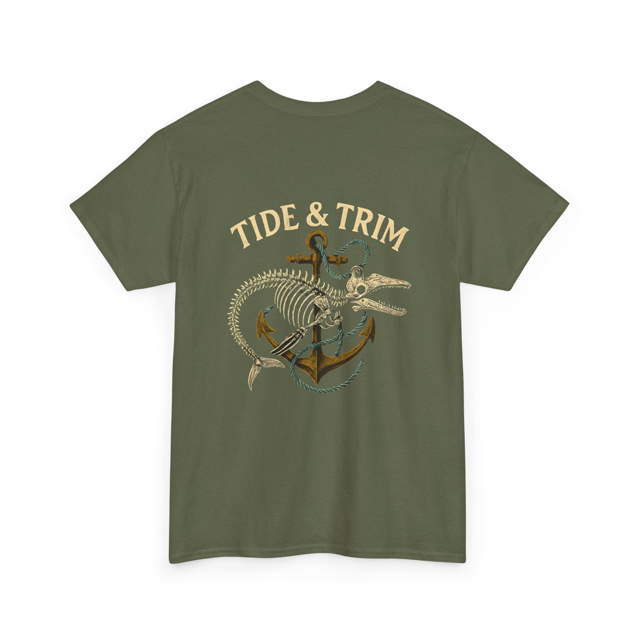 Nautical Skeleton Fish Anchor T-Shirt