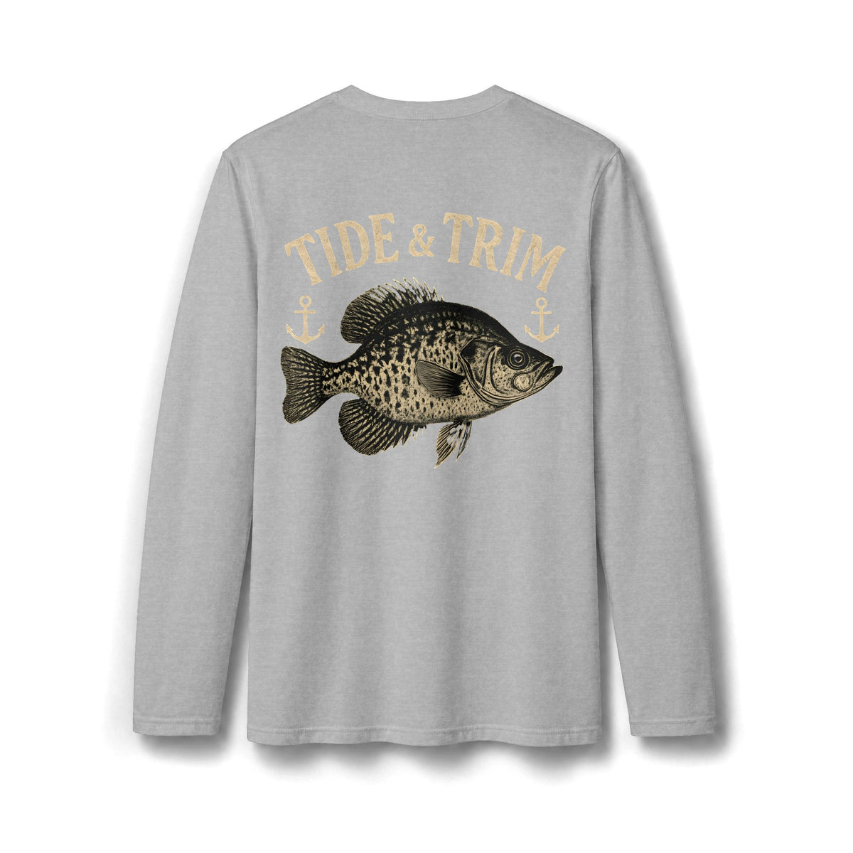 Crappie Fishing Long Sleeve T-shirt– Tide & Trim Sac-a-Lait  Angler