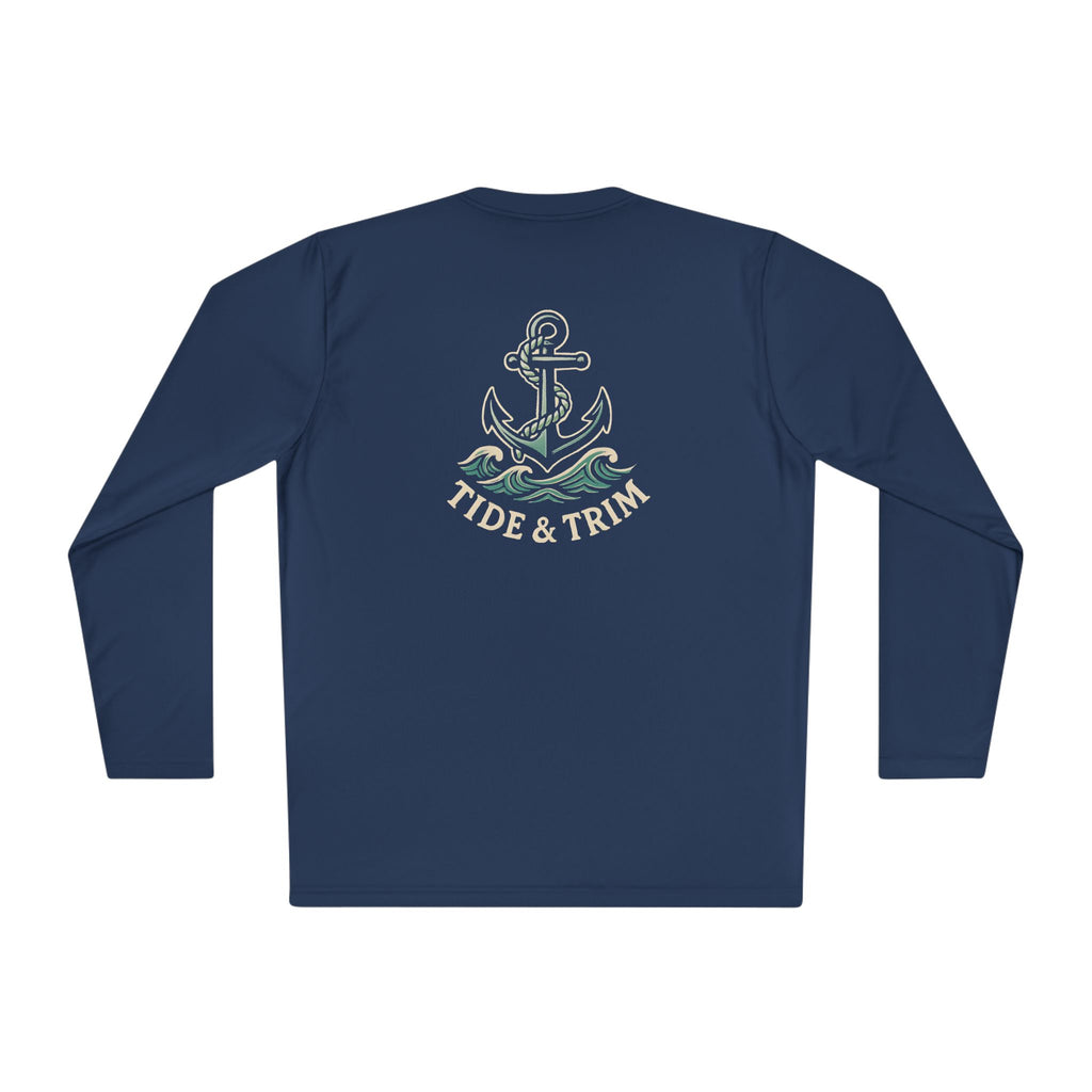 Nautical Anchor Long Sleeve Tee — Tide & Trim Crew Shirt