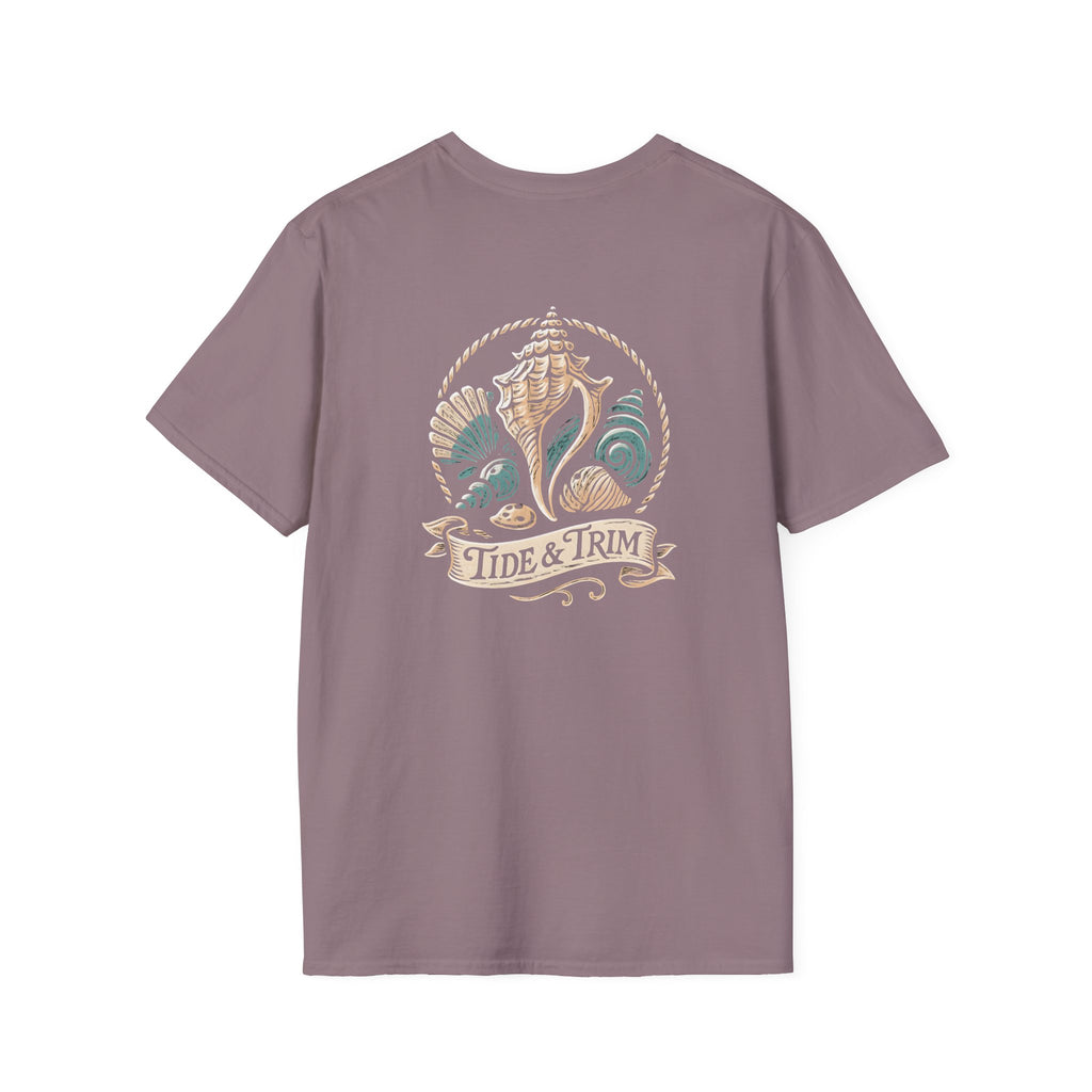 Seashell Beach Nautical T-Shirt — Coastal Shell Print Tee