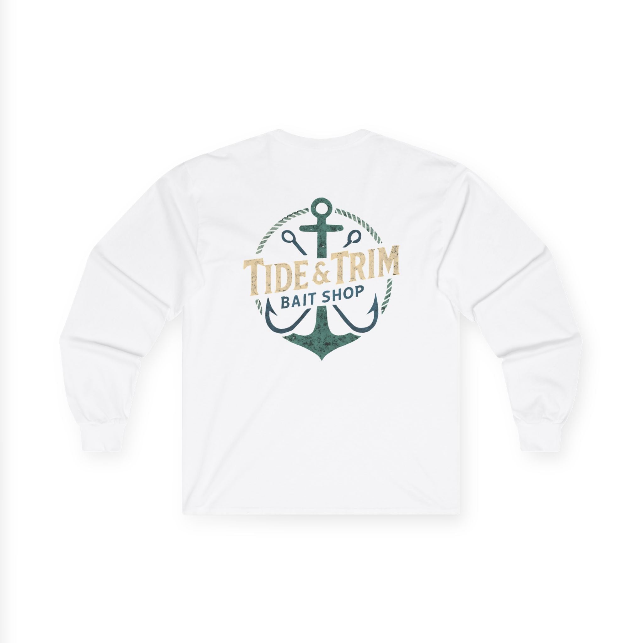 Nautical Bait Shop Anchor Long Sleeve Tee