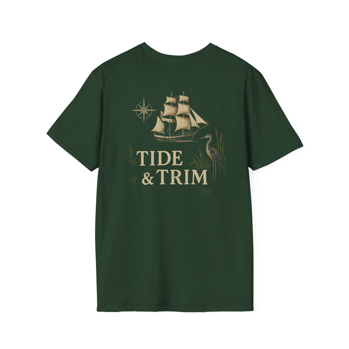 Tide & Trim Coastal Marsh Sailing T-Shirt
