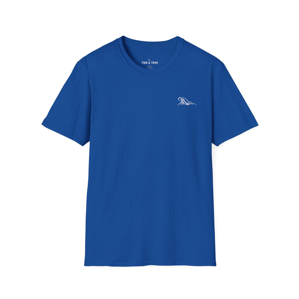 Sunset Wave Nautical Anchor T-Shirt — Beach Vintage Coastal Tee