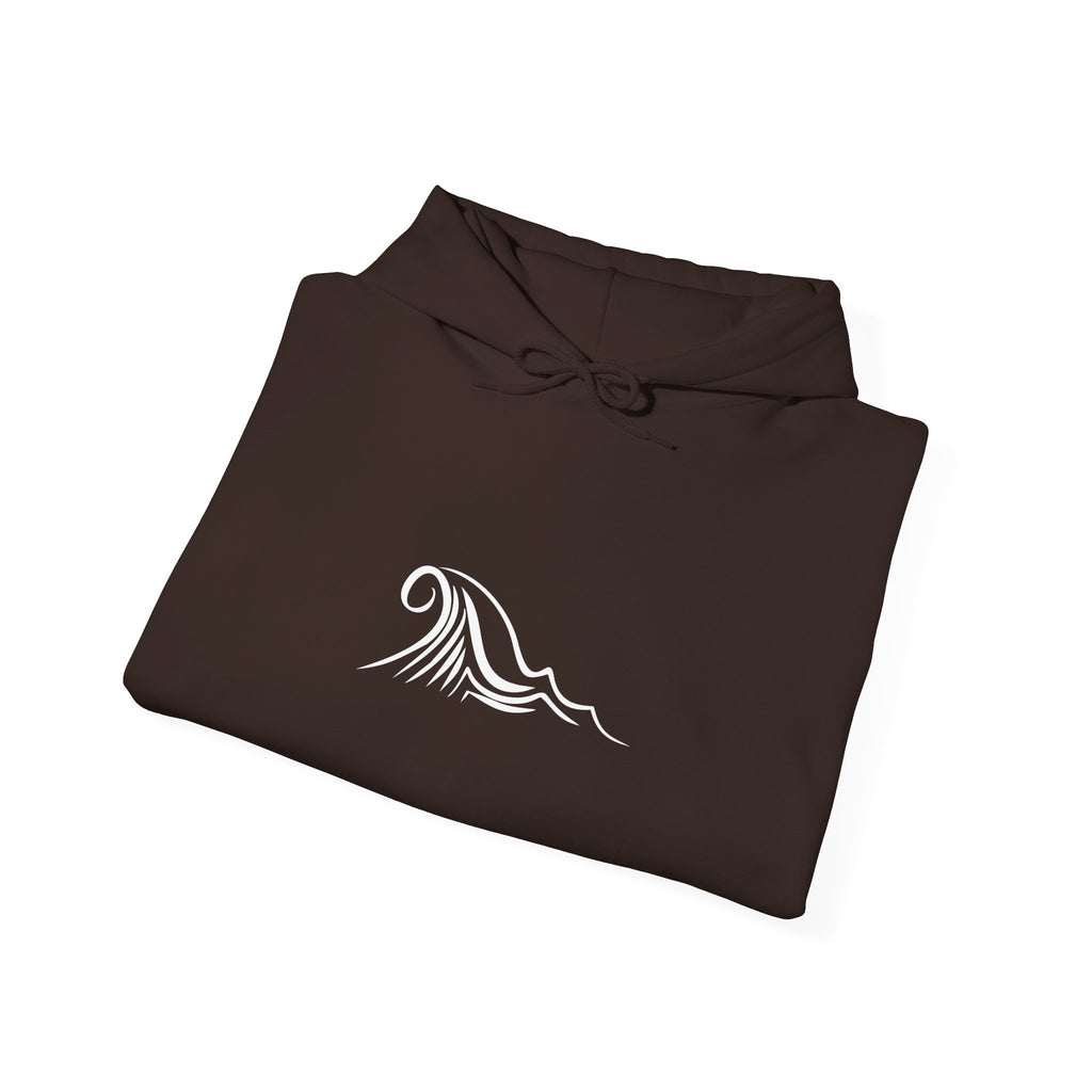 Tide & Trim Anchor Coffee Hoodie — Nautical Wave Pullover