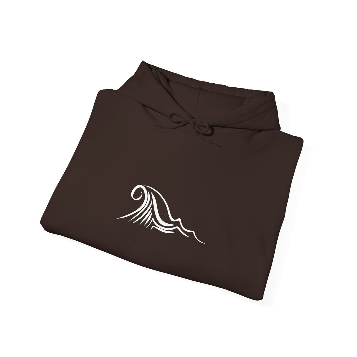 Tide & Trim Anchor Coffee Hoodie — Nautical Wave Pullover