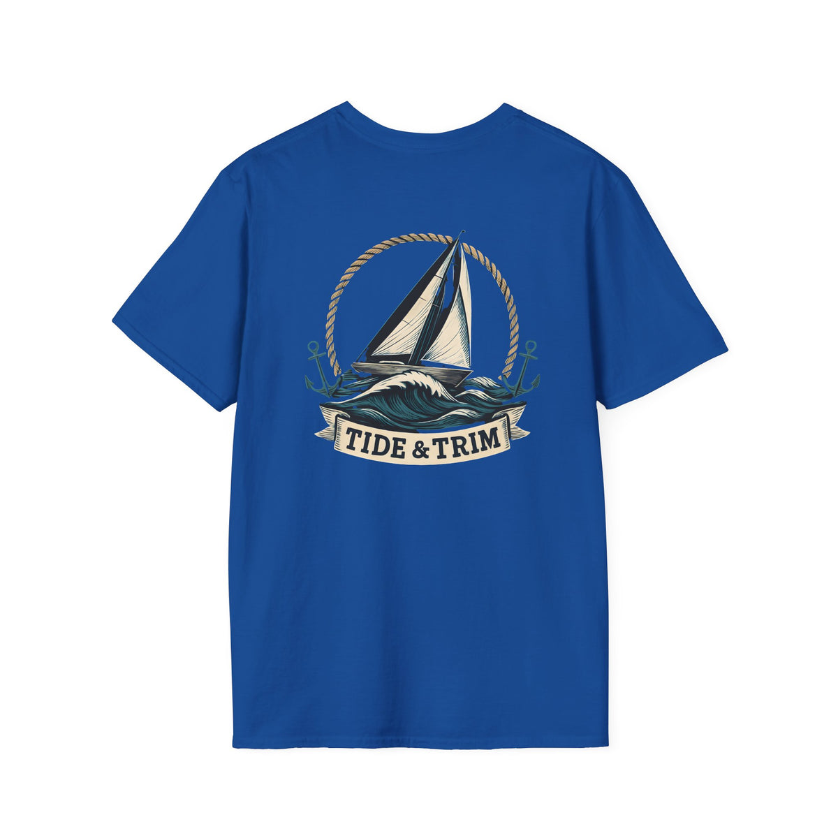 Sailboat 'Tide & Trim' T-Shirt — Nautical Sailing Graphic Tee
