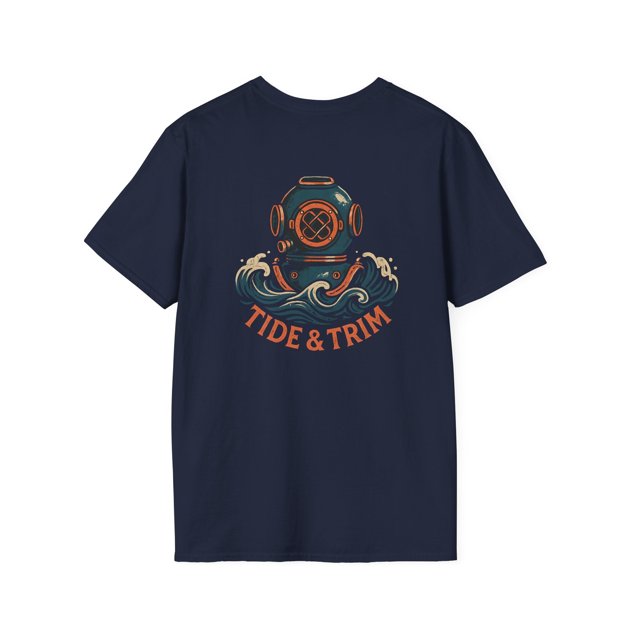 Diver Helmet Nautical T-Shirt — Tide & Trim Diver Design