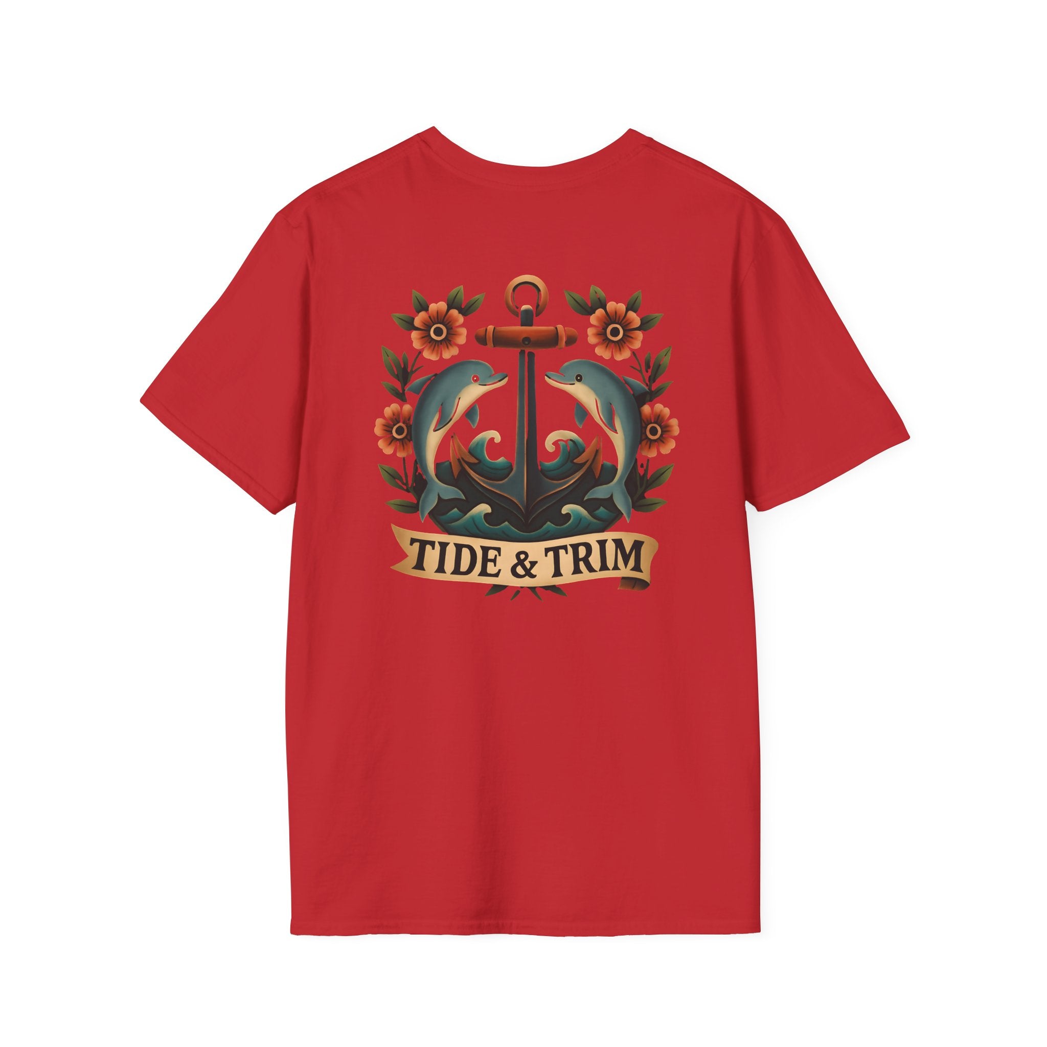 Anchor & Dolphins Floral Nautical T-Shirt