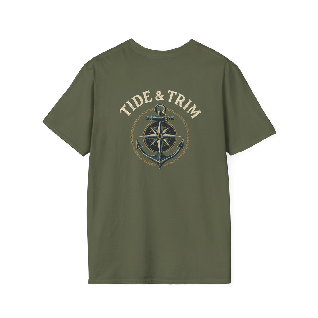 Vintage Nautical Anchor & Compass T-Shirt