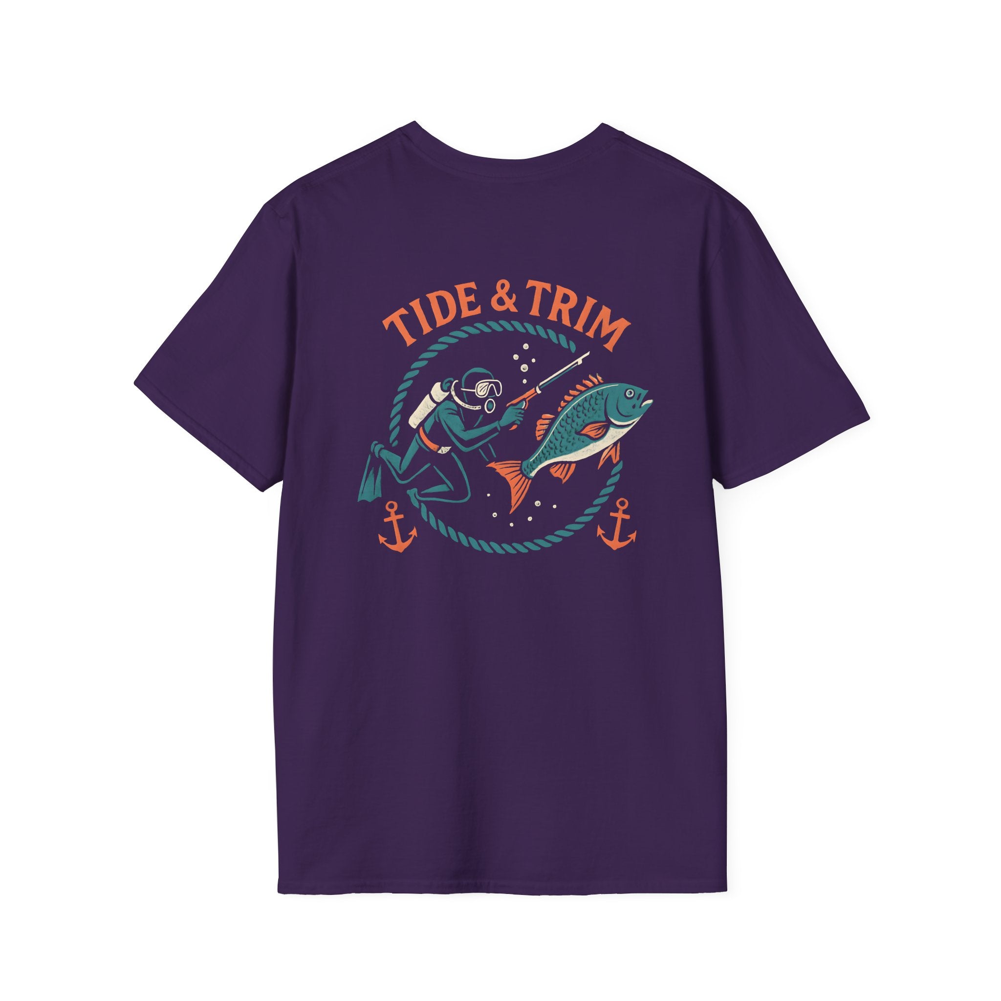 Retro Spearfishing Diver T-Shirt — Nautical Vintage Dive Tee