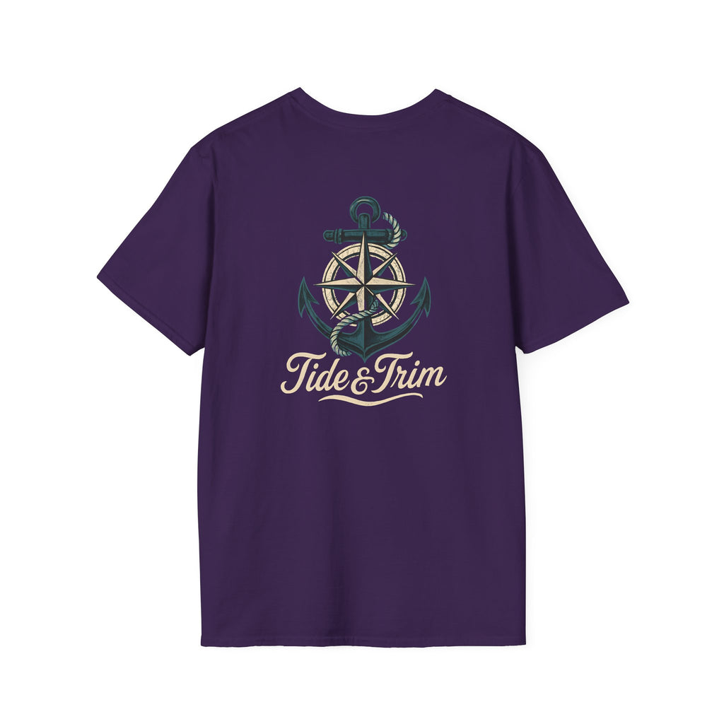 Tide & Trim Vintage Nautical Anchor Compass T-Shirt
