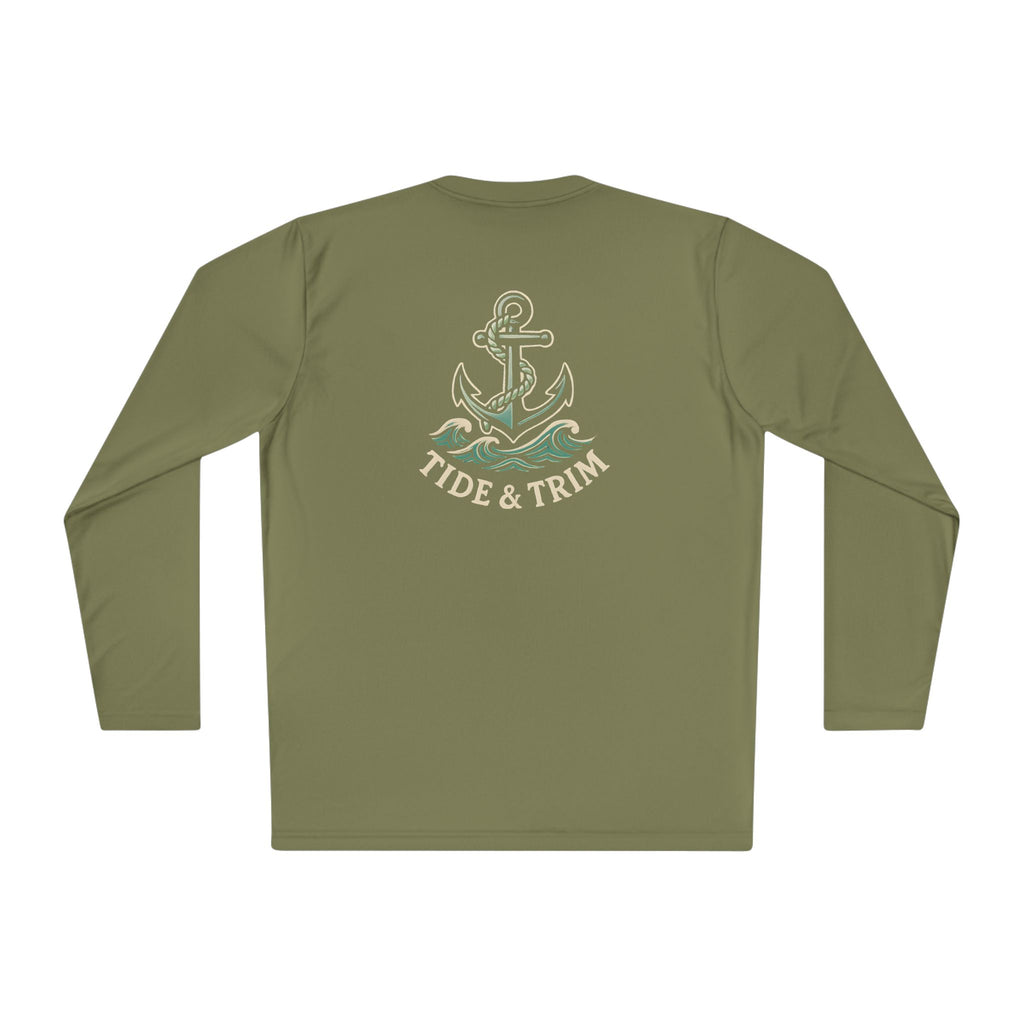 Nautical Anchor Long Sleeve Tee — Tide & Trim Crew Shirt