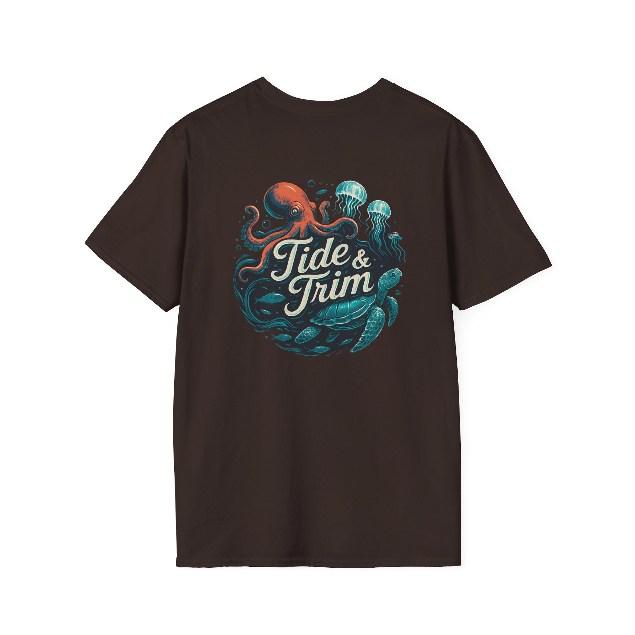 Neon Sea Wonders T-Shirt — Vibrant Ocean Creatures Tee