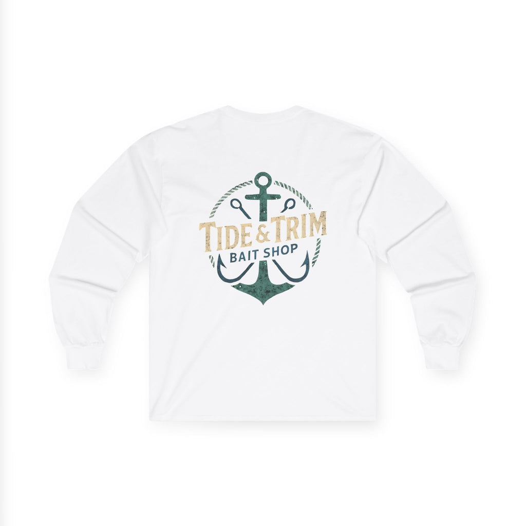 Nautical Bait Shop Anchor Long Sleeve Tee