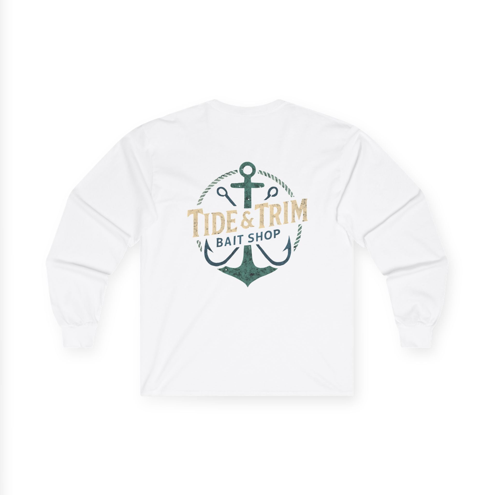 Nautical Bait Shop Anchor Long Sleeve Tee