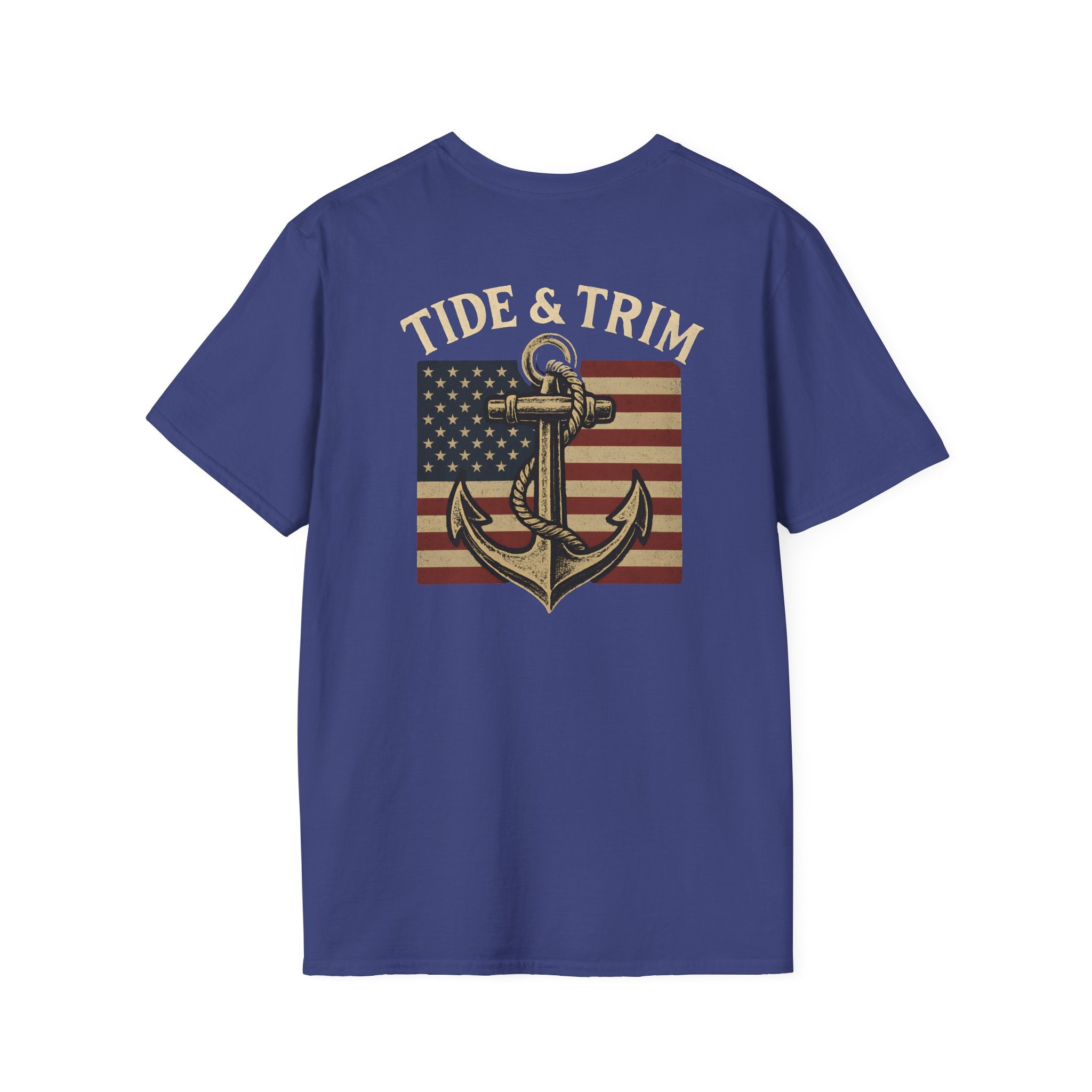 American Flag Anchor Nautical T-Shirt