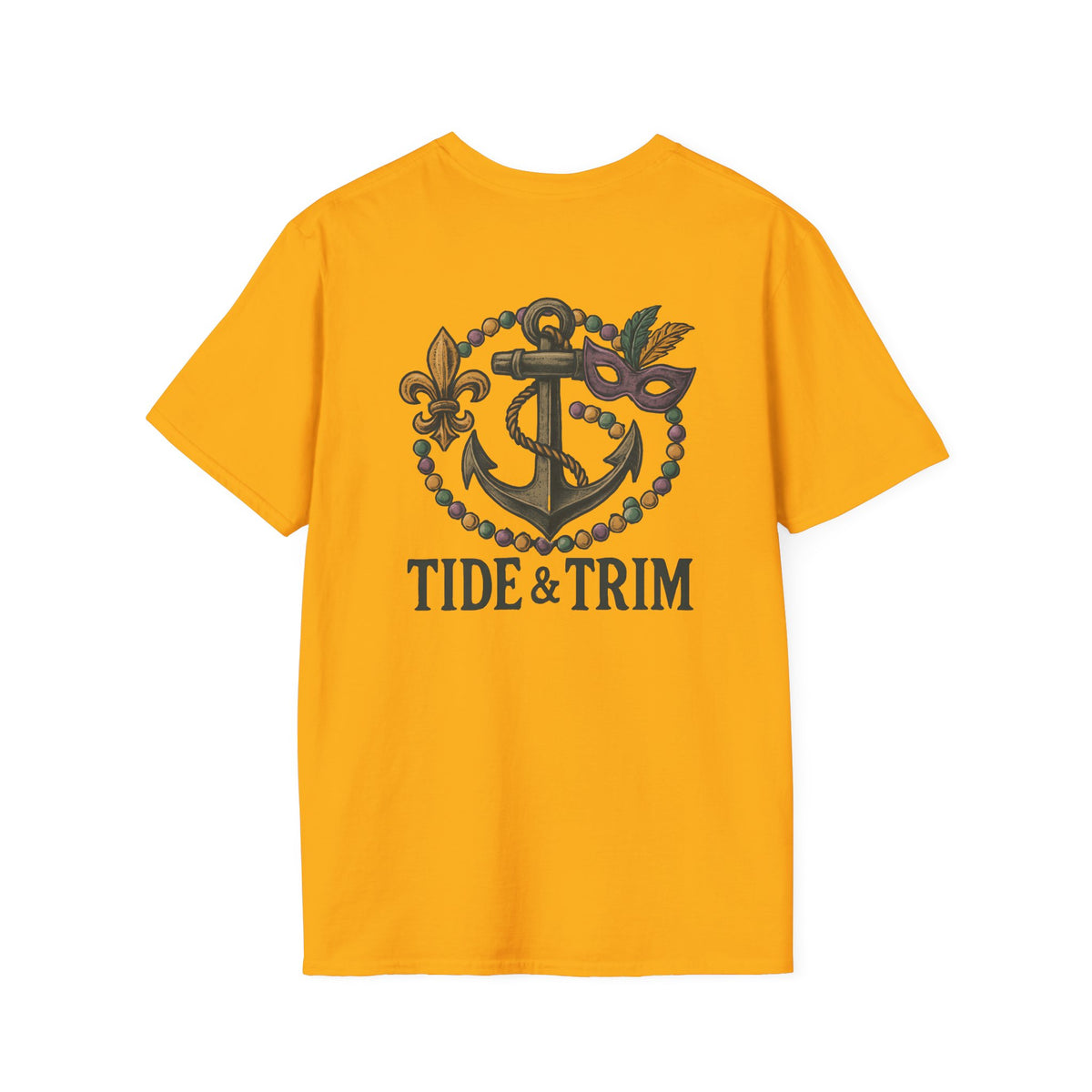 T-Shirt — Tide & Trim Mardi Gras Anchor Design
