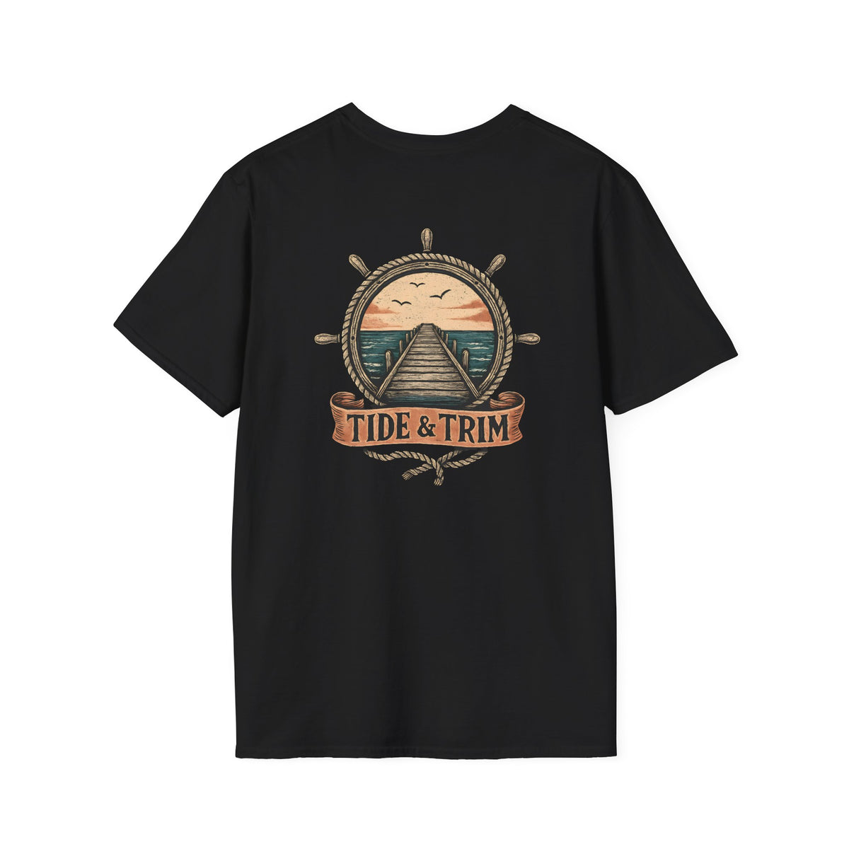 Pier Sunset Nautical T-Shirt- Tide & Trim