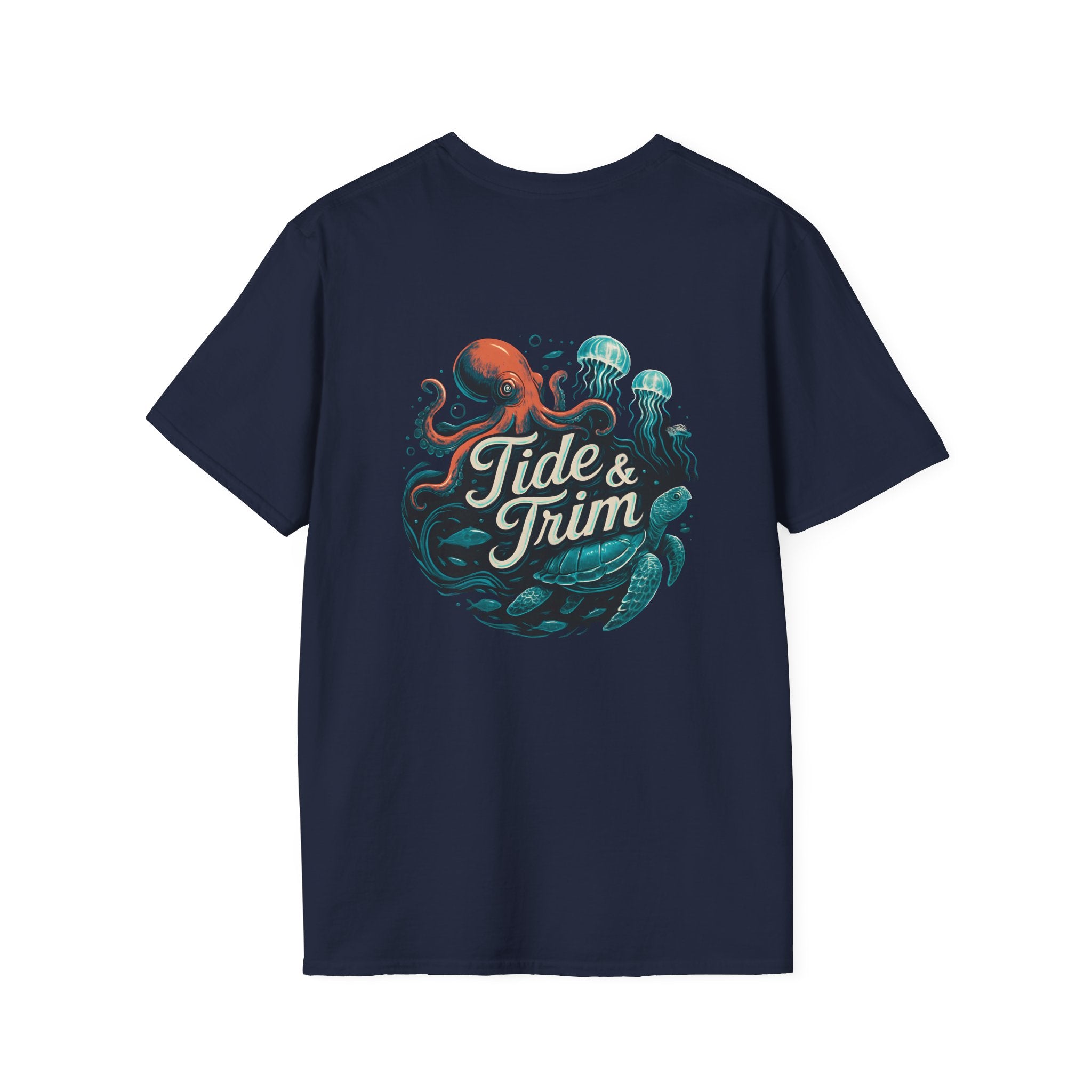Neon Sea Wonders T-Shirt — Vibrant Ocean Creatures Tee
