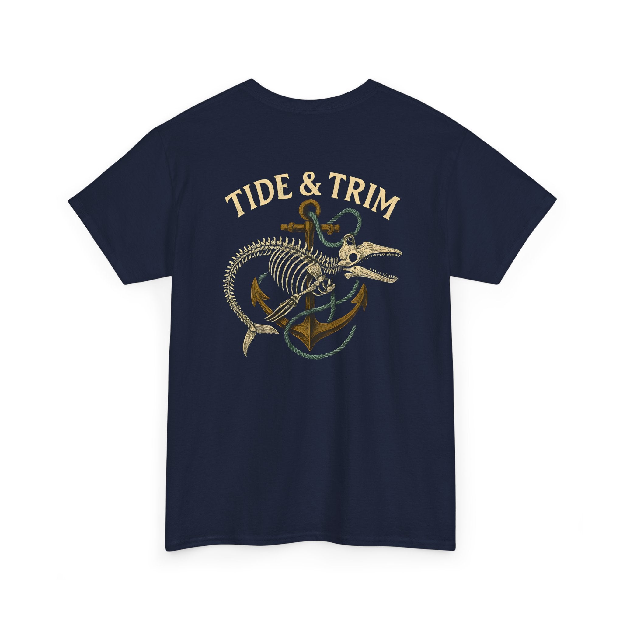 Nautical Skeleton Fish Anchor T-Shirt