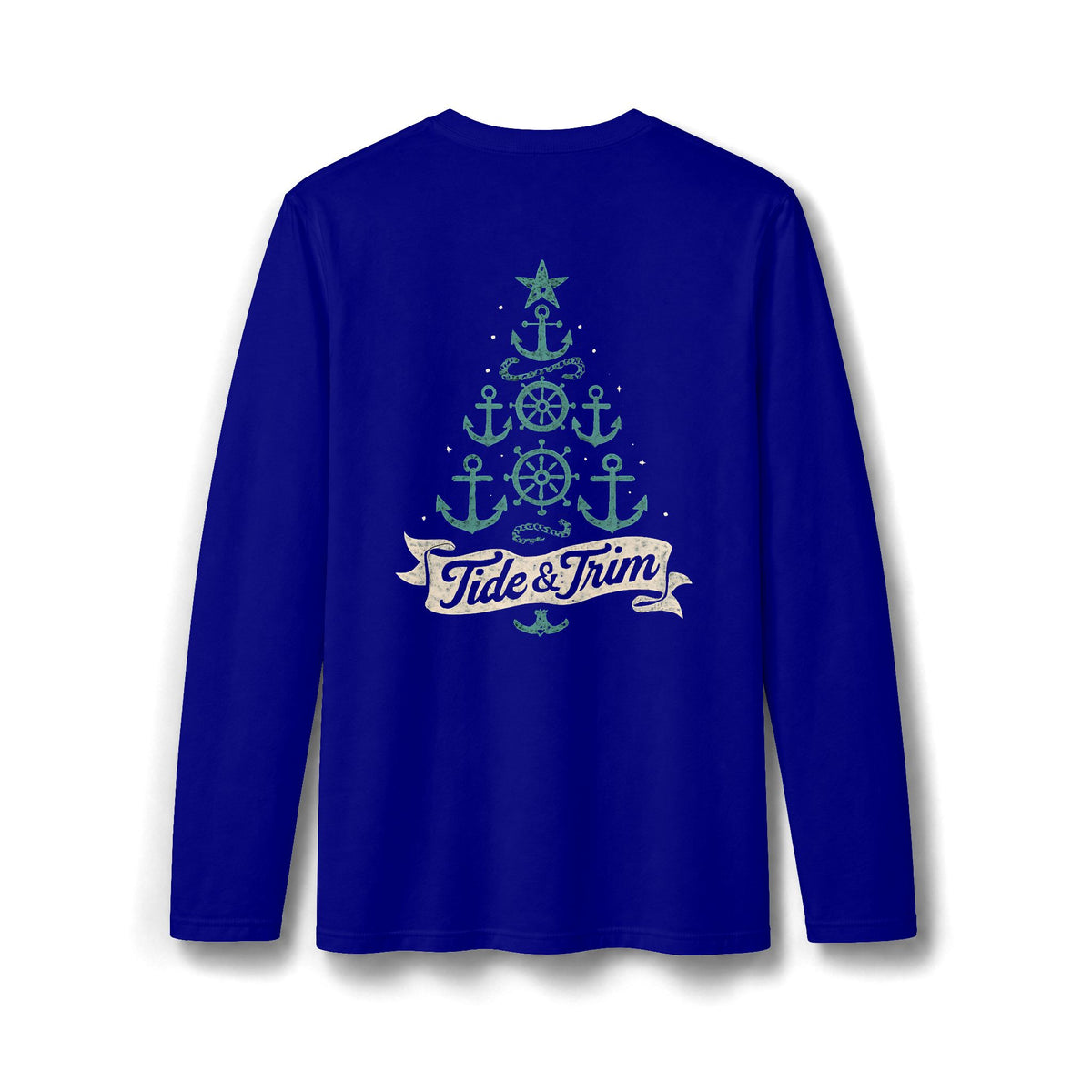 Tide & Trim Nautical Christmas Tree Long Sleeve T-Shirt