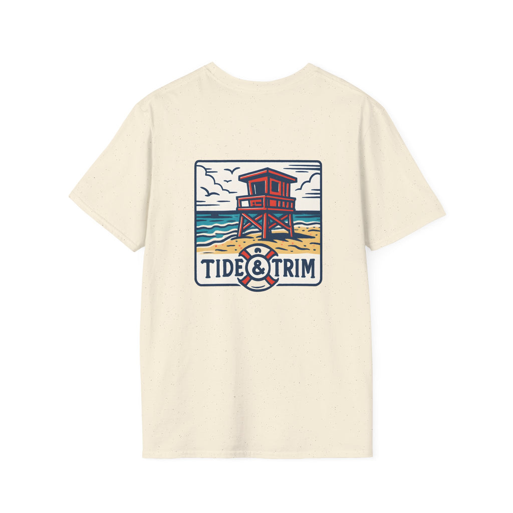 Coastal Lifeguard Tower Beach T-Shirt — Vintage Coastal Lifeguard Tee