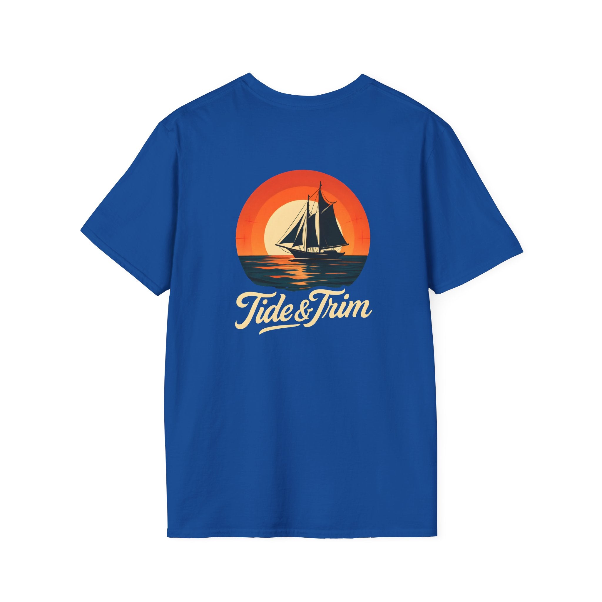 Vintage sunset sailboat- Tide & Trim