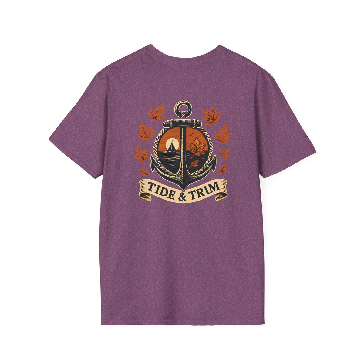 T-Shirt — Tide & Trim Anchor Crest Graphic (Nautical Fall Vibes)