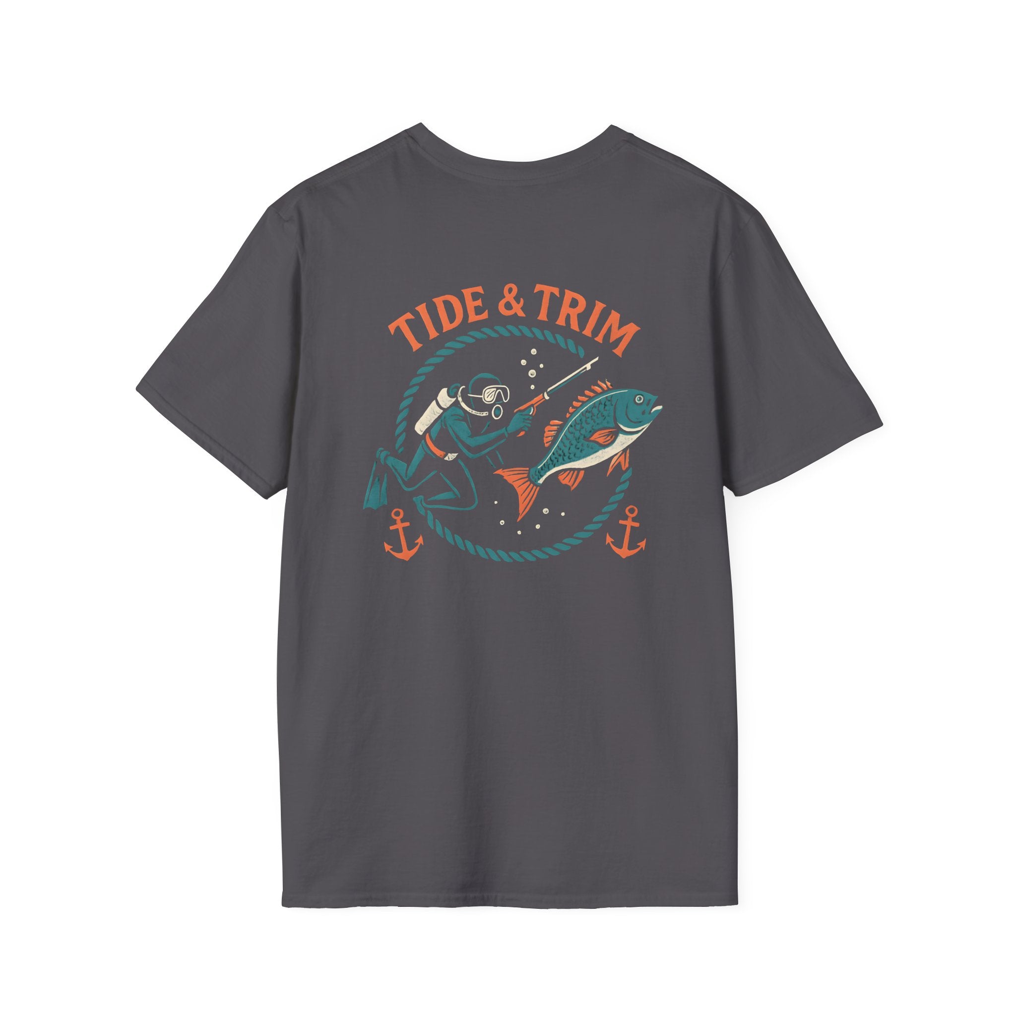 Retro Spearfishing Diver T-Shirt — Nautical Vintage Dive Tee