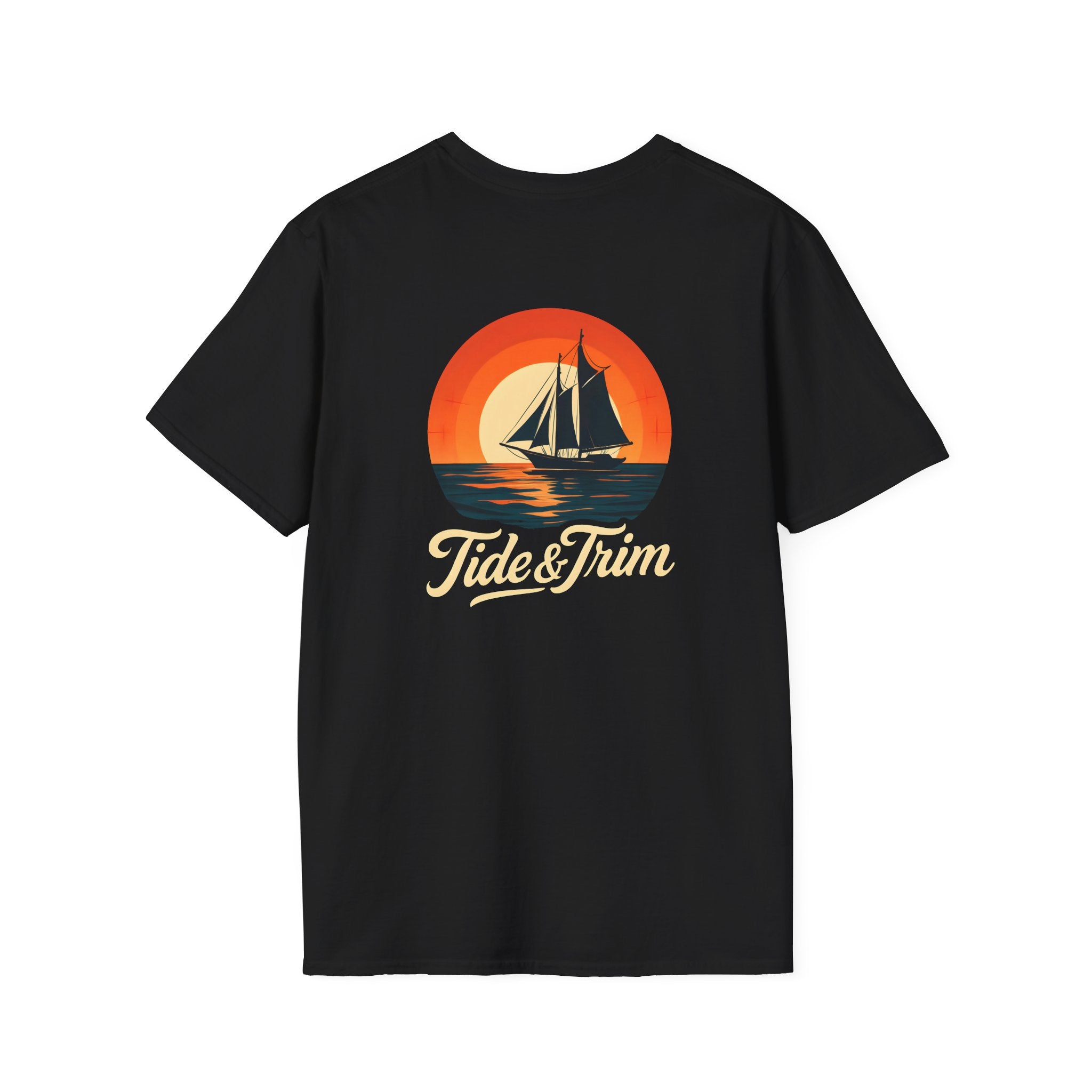 Vintage sunset sailboat- Tide & Trim